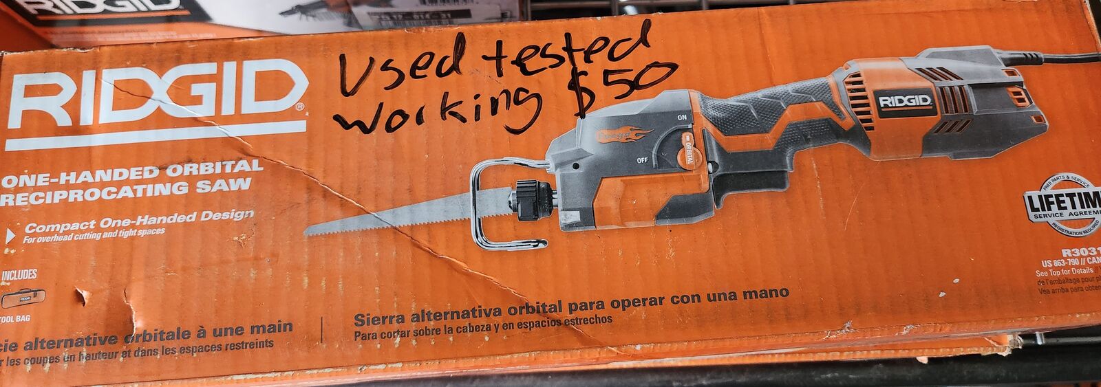 Various Ridgid Corded Tools Orbital Reciprocating Saws Collated Screw Guns