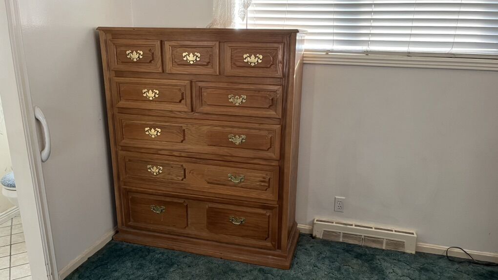 Large Solid Wood Dresser