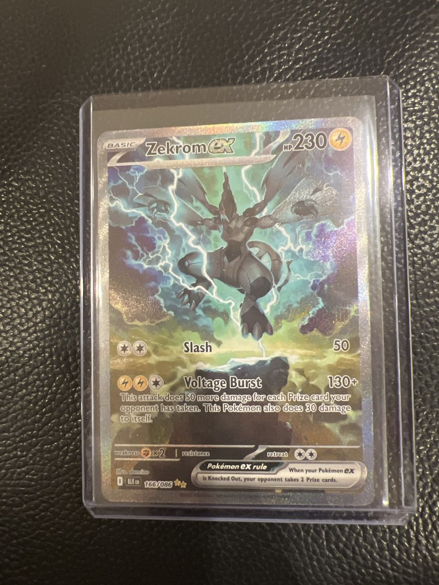 Zekrom EX Basic Holo 166/086 Pokemon Card - 230 HP - NM/Mint Condition