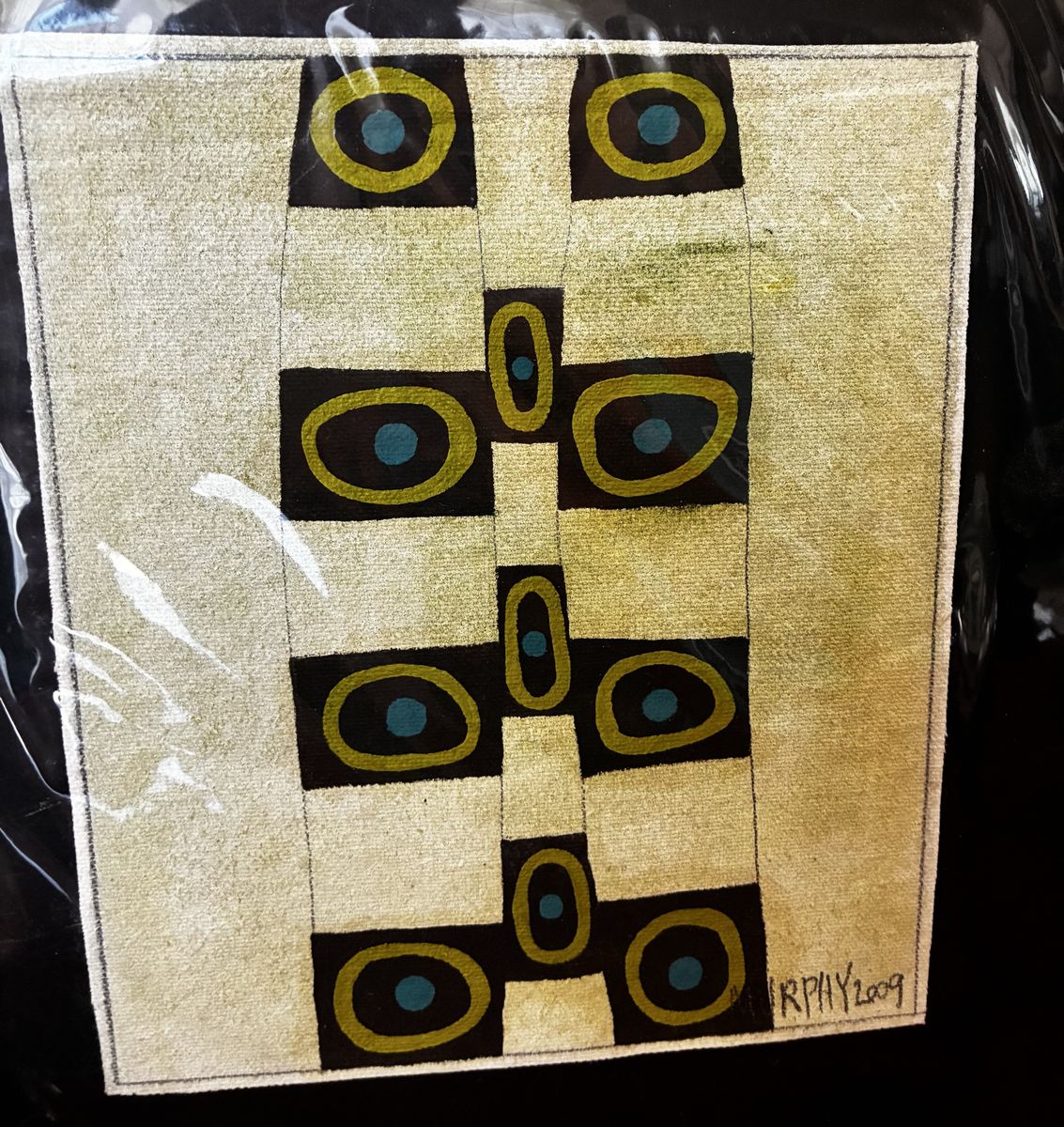 3 of Original Abstract Art Mixed Media Signed Murphy 2009