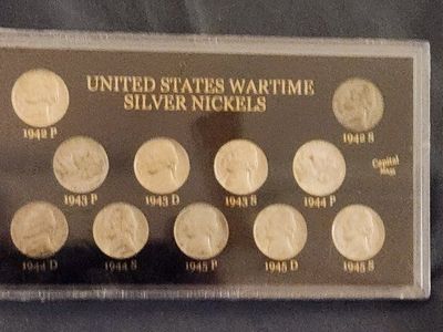5C Jefferson Wartime Silver - Rare US Coins