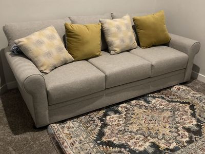 Beautiful Grey Couch with Deep Seating ($895 New)