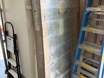 Pella Casement Vent Window 35 x 71 Inch Low-E Clear Glass White Exterior