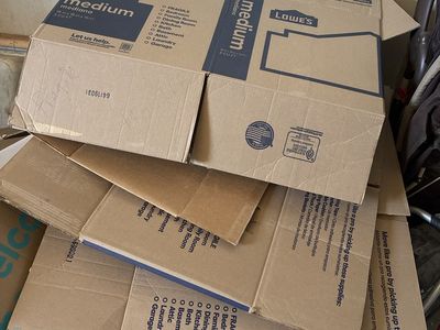 Free Lowe's Medium Moving Boxes - Used Cardboard Packing Boxes