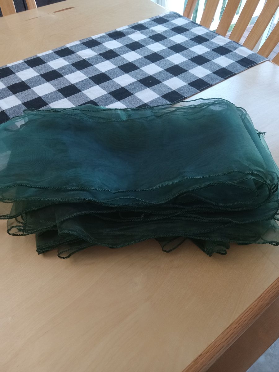 Chair sashes, datk green, 99 count