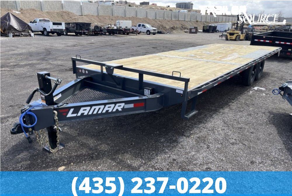 8.5x24 Lamar F8 Deckover Equipment Trailer -  14K GVWR -