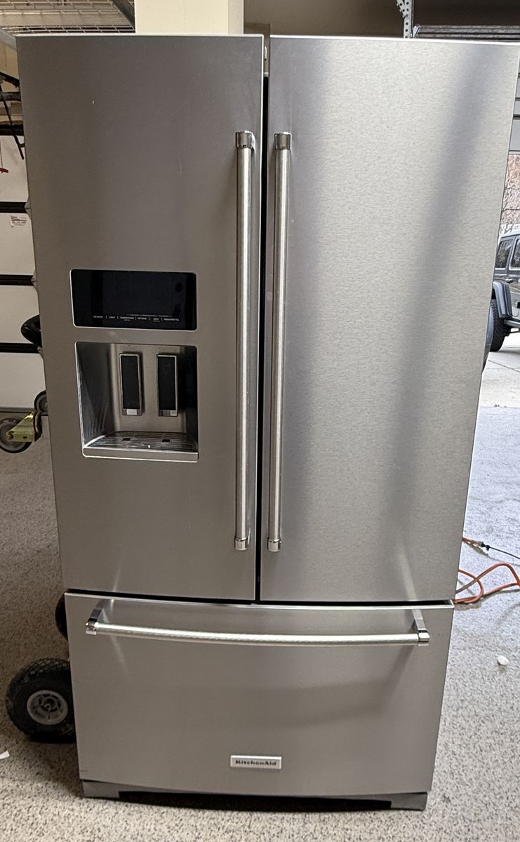 KitchenaId 27 Cu Ft French Door Fridge