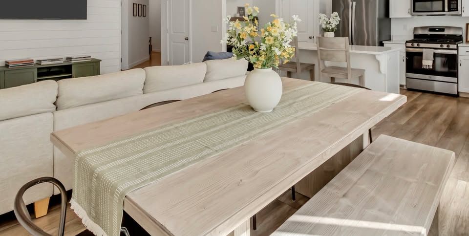 *BUNDLE* West Elm Dining Set including  Table, Bench, and Barstool Chairs (plus FREE metal chairs)