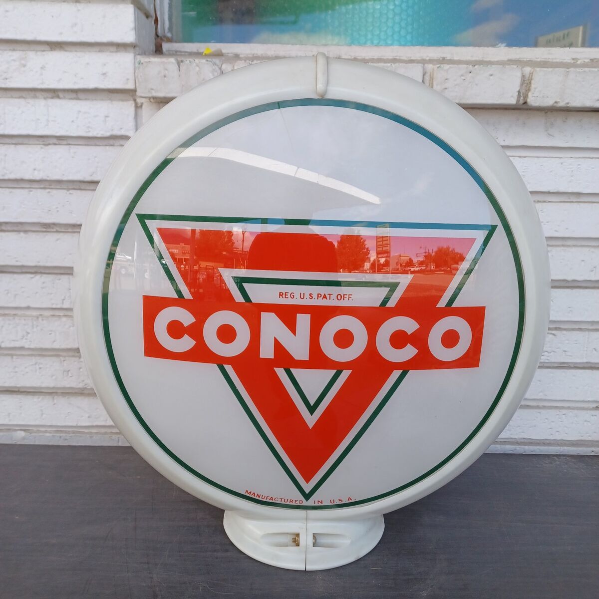 1930's Conoco Authentic Gas Pump Globe