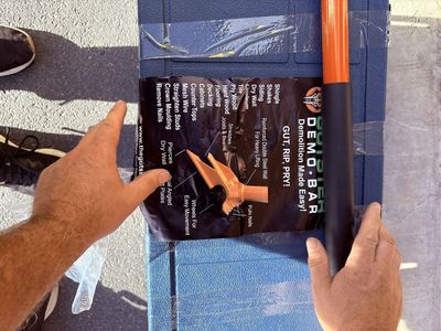 GUTSTER Demo-Bar Demolition Tool Orange Heavy Duty Pry Bar