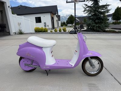 Razor Pocket Mod Bella Electric Moped Scooter - Purple