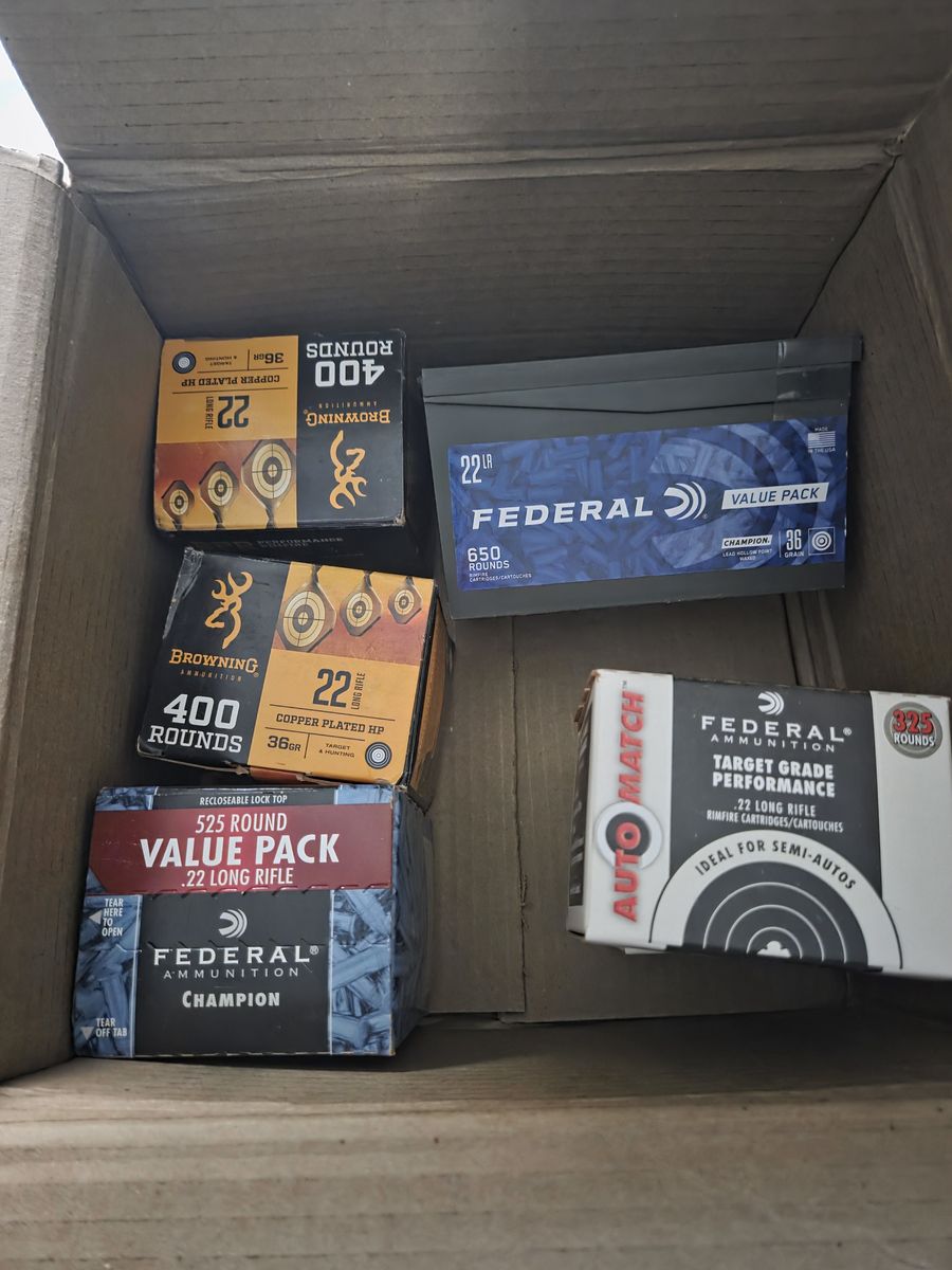 Bulk 22LR ammo,  Browning, Federal - 2300 rounds