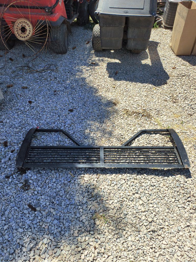 Used Black Metal Truck Bed tailgate with Quick Release Pins