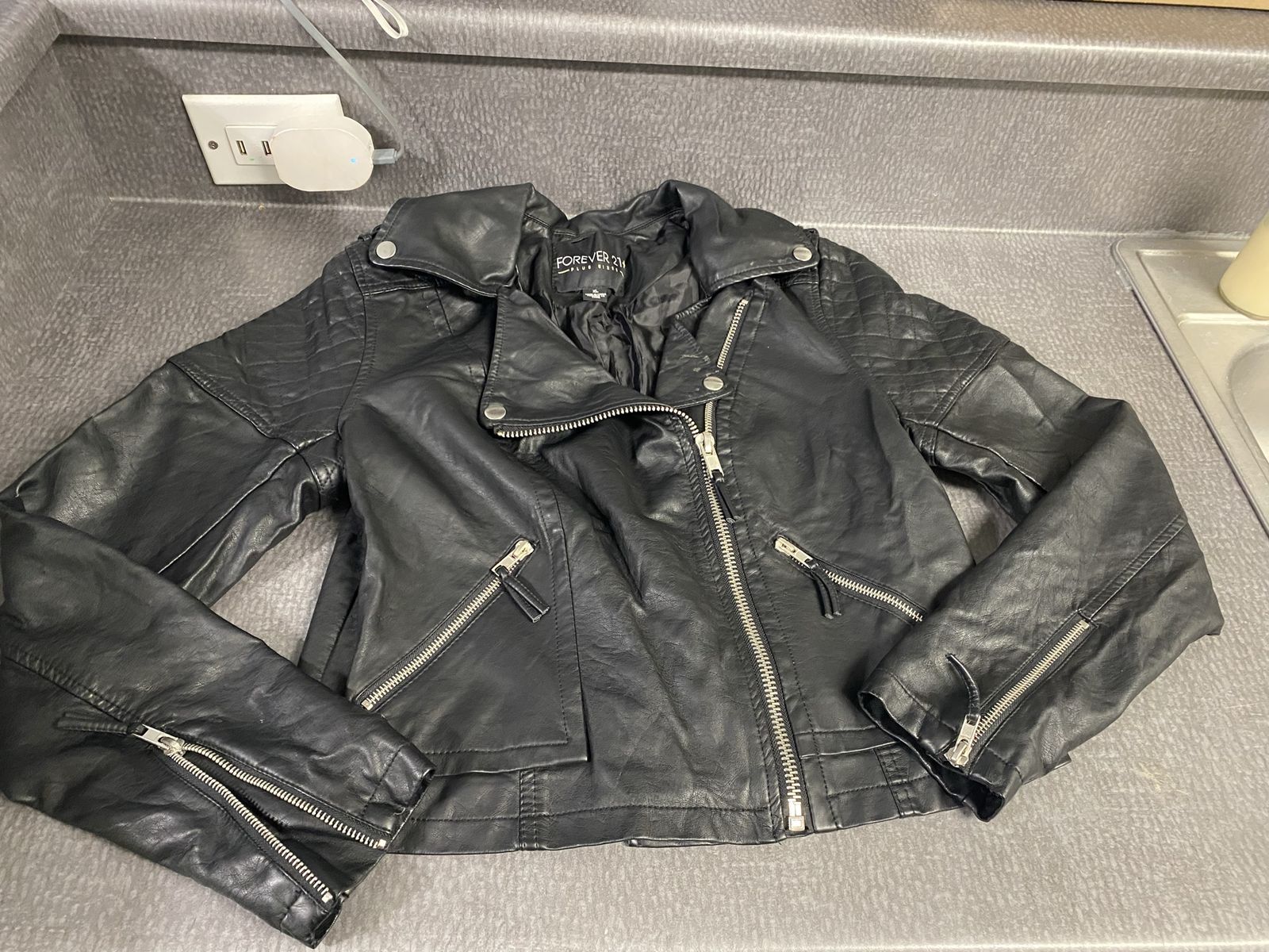 Pleather jacket