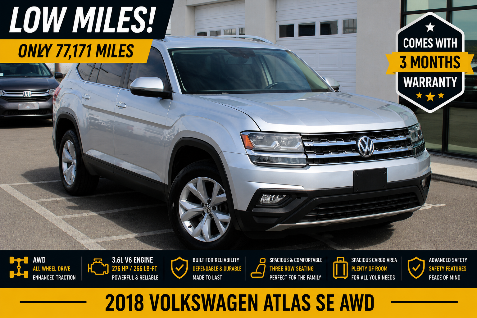 2018 Volkswagen Atlas V6 SE 4Motion