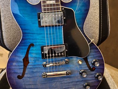 2023 Gibson ES‑339 Figured — Blueberry Burst