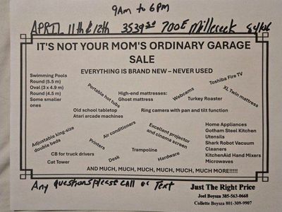 Not Your Mama's Ordinary Yard Sale