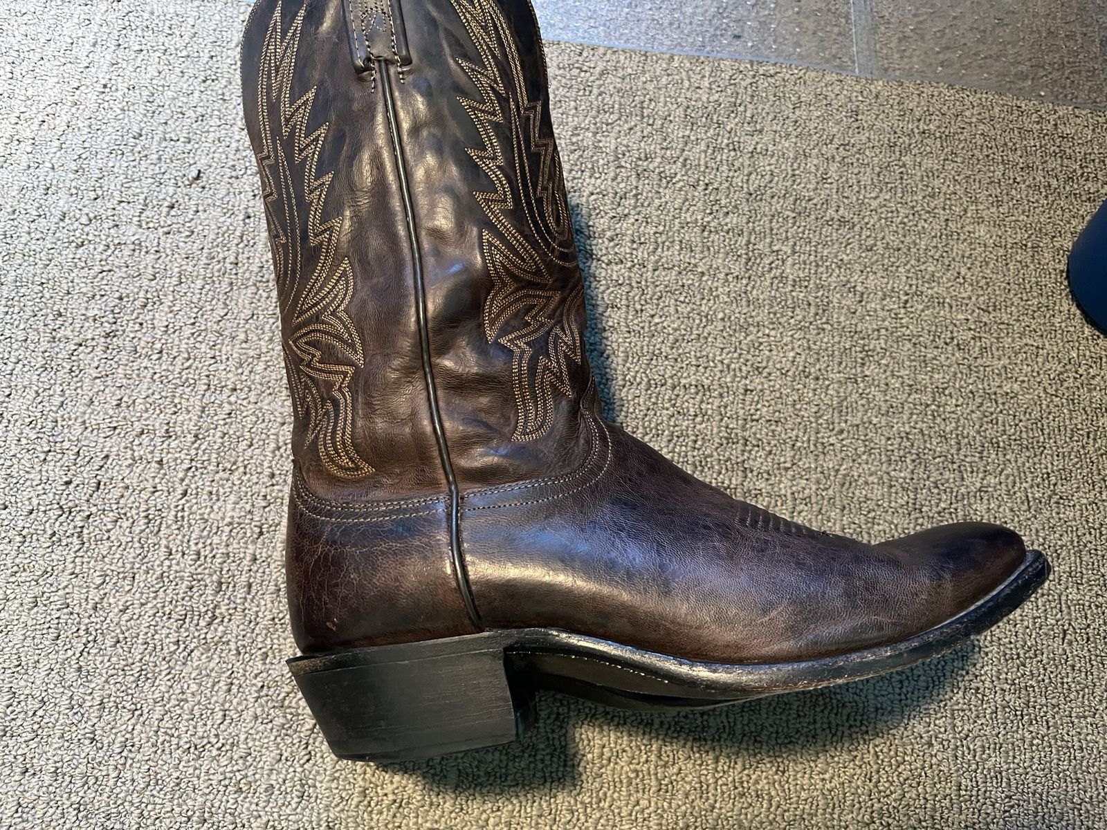 Texas cowboy boots lucchese Corbin 12D