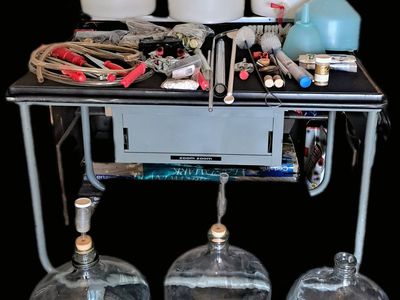 Homebrewing Kit: Beer & Wine Making Equipment w/ 3 Glass Carboys, Capper & Corker
