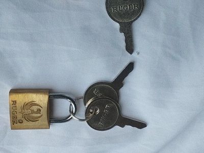 3 Ruger lock And Keys