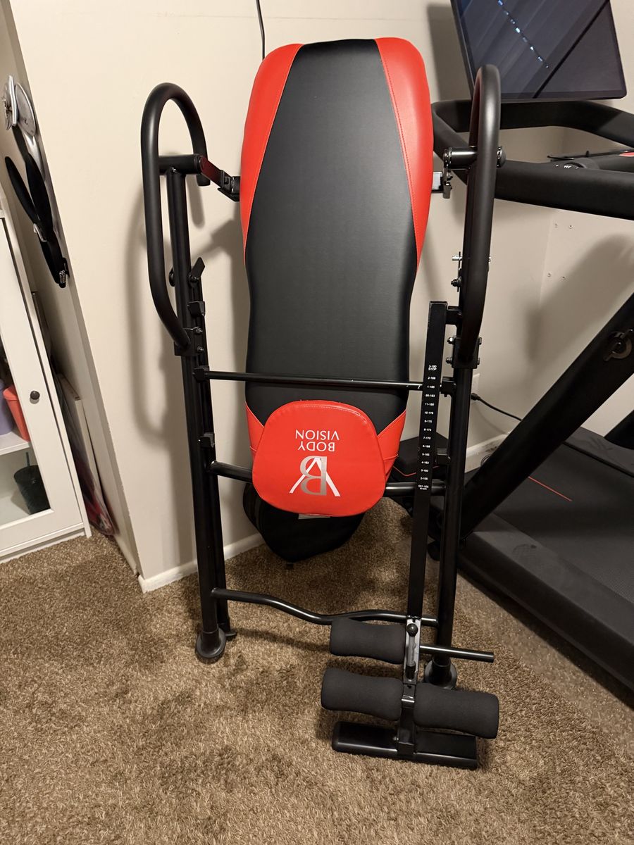 Body Vision IT9500 Inversion Table for Back Pain Relief - Red & Black