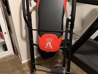 Body Vision IT9500 Inversion Table for Back Pain Relief - Red & Black