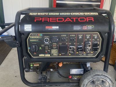 Predator Tri Fuel 13000 Max Starting Watts / 10000 Running Watts Portable Generator