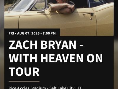 Zach Bryan - With Heaven On Tour Tickets - Aug 7, 2026 - Rice-Eccles Stadium