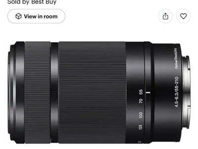 SONY E 55-210mm F4.5-6.3 Lens for SONY E-Mount Cameras