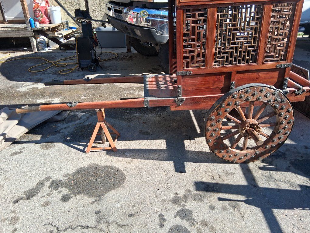 Chinese ox driven cart