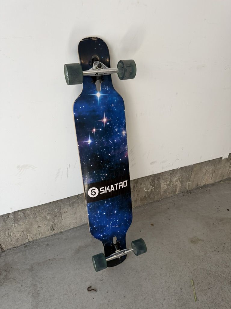 SKATRO Galaxy Drop Through Longboard - Great Condition