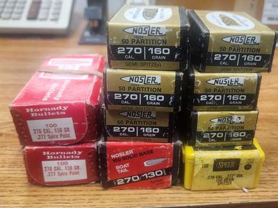 .270 bullet assortment