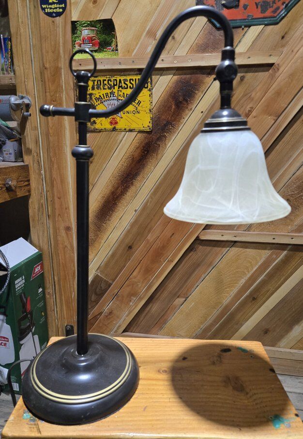 Frosted Glass Adjustable Table Lamp Desk Lamp