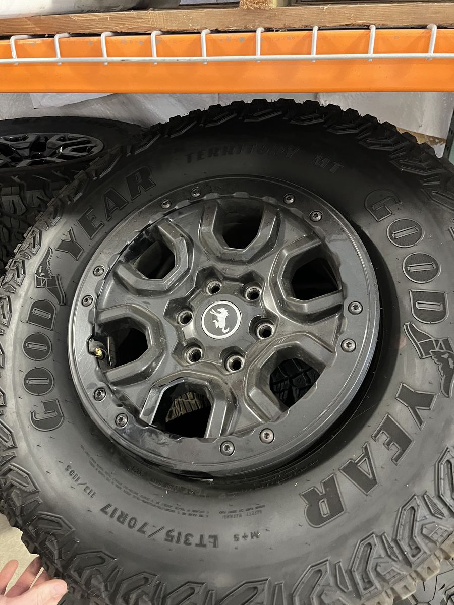 Goodyear Territory MT Tires + Bronco Wheels (Set of 4)