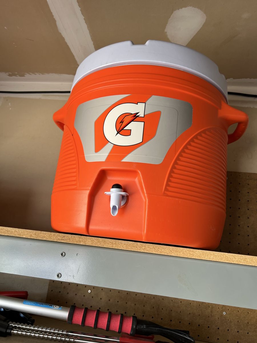 Gatorade 5-Gallon Water Cooler Dispenser Jug - Orange & White