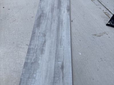 Grey Wood Plank Style Vinyl Flooring - Individual Piece Mohawk