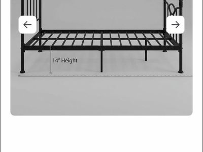 Relyblo queen size metal bed frame