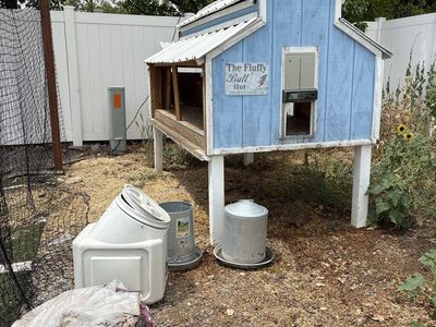 Chicken coop and supplies