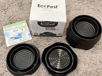 New Eco Pest Bed Bug Blocker Pro Traps for Furniture Legs - 8-Pack - Local Porch Pickup