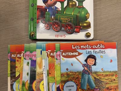 French Children's Books Bundle - Le train de Bastien & Les mots-outils