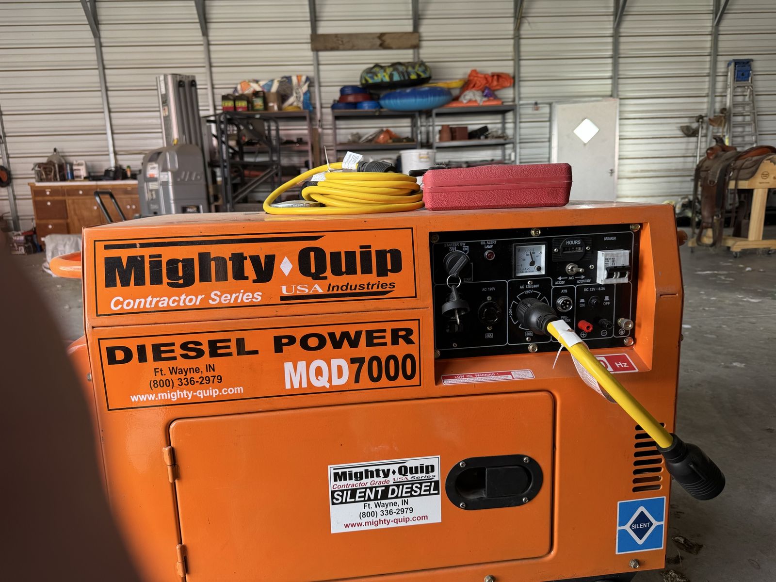 MQD7000 Diesel Generator.  Only 6 hrs on it!!