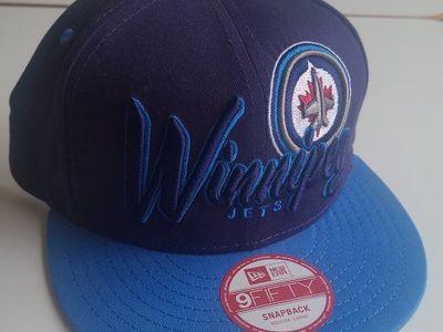 New Era 9FIFTY Winnipeg Jets Snapback Hat Medium-Large Blue