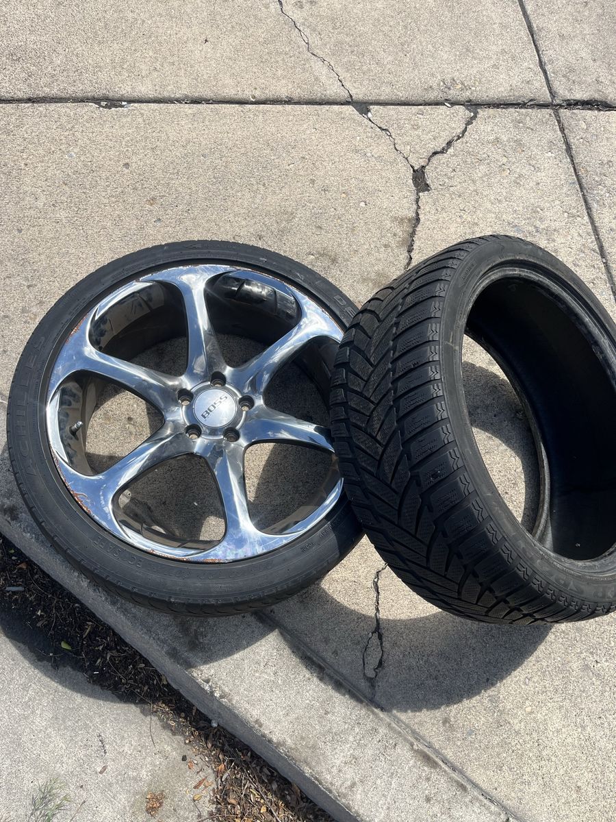 4 Boss Rims with Extra Snow tires