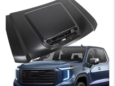 Front Hood Panel Fits For 2017 2018 2019 GMC Sierra 2500 Hood Bonnet Engine Cover Vent Panel Body Kit Replace