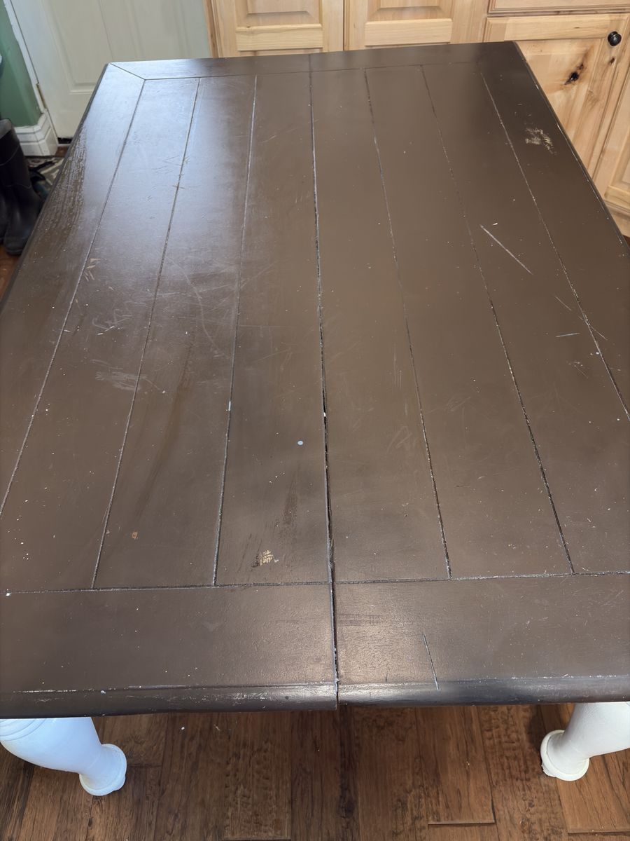 Wood Table with Leaf Extension