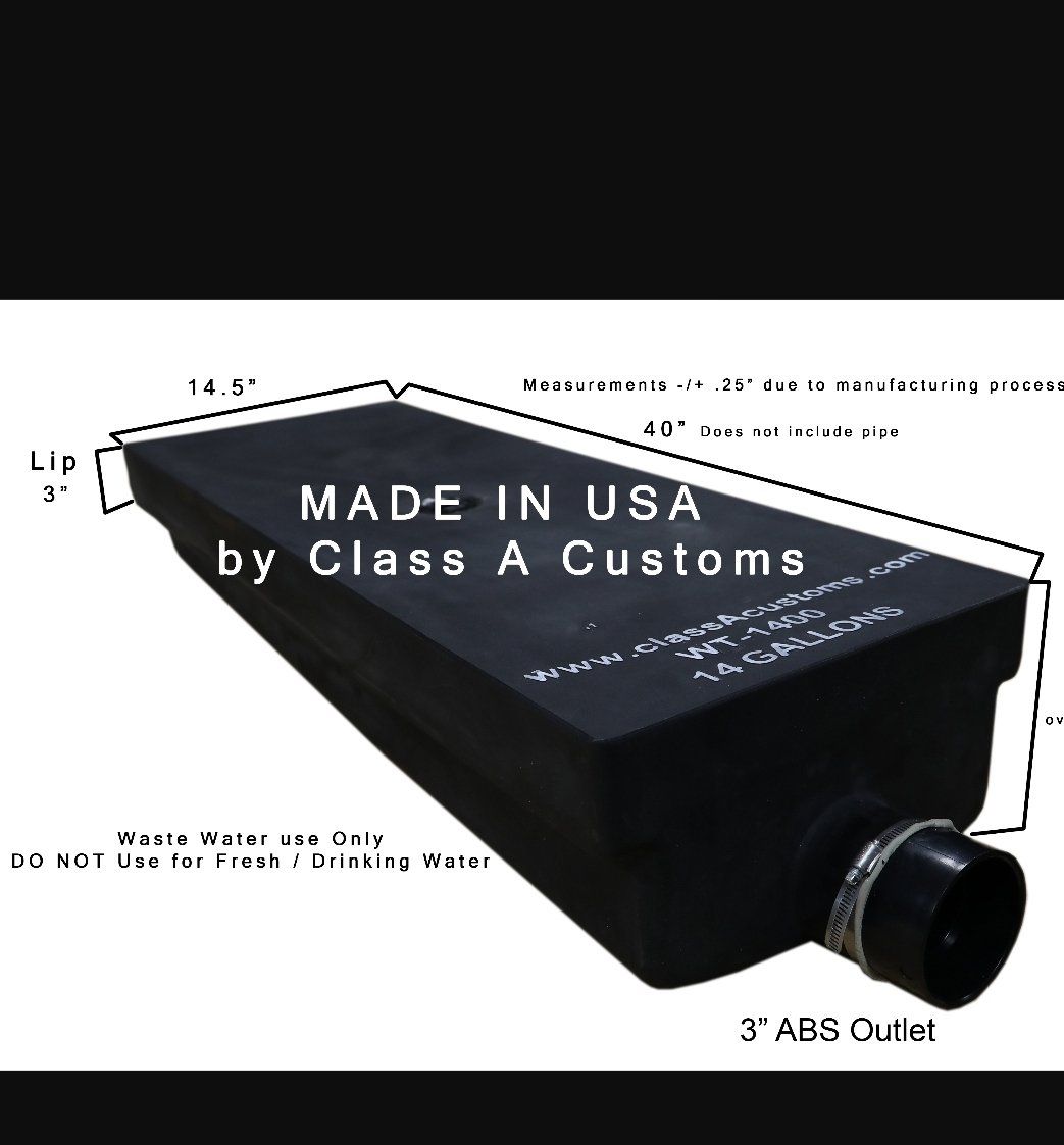 RV NEW Black/Grey Water Tank