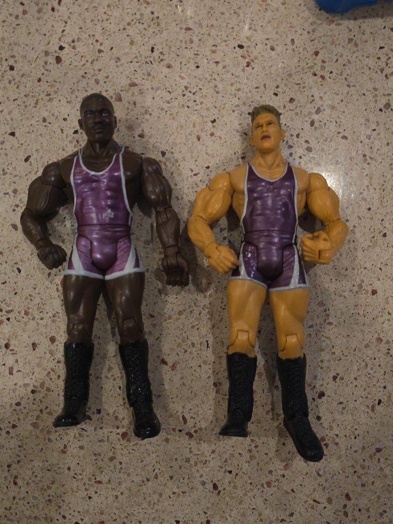 Jakks WWE 2003 Worls greatest tag team Charlie Haas & Shelton Benjamin