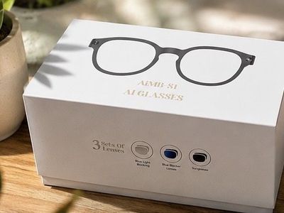 AiMB-S1 AI Smart Glasses – Brand New w/ 3 Lens Set