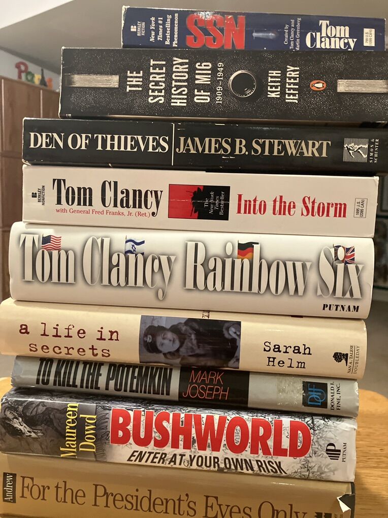 Spy& Political Fiction & Non Fiction Books