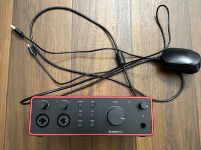 Focusrite Scarlett 4i4 3rd Gen USB Audio Interface Studio Recording Interface w/ Cables